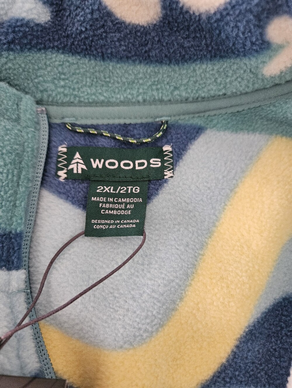 Womens Woods Half Zip Fleece jacket XXL - Picture 2 of 3